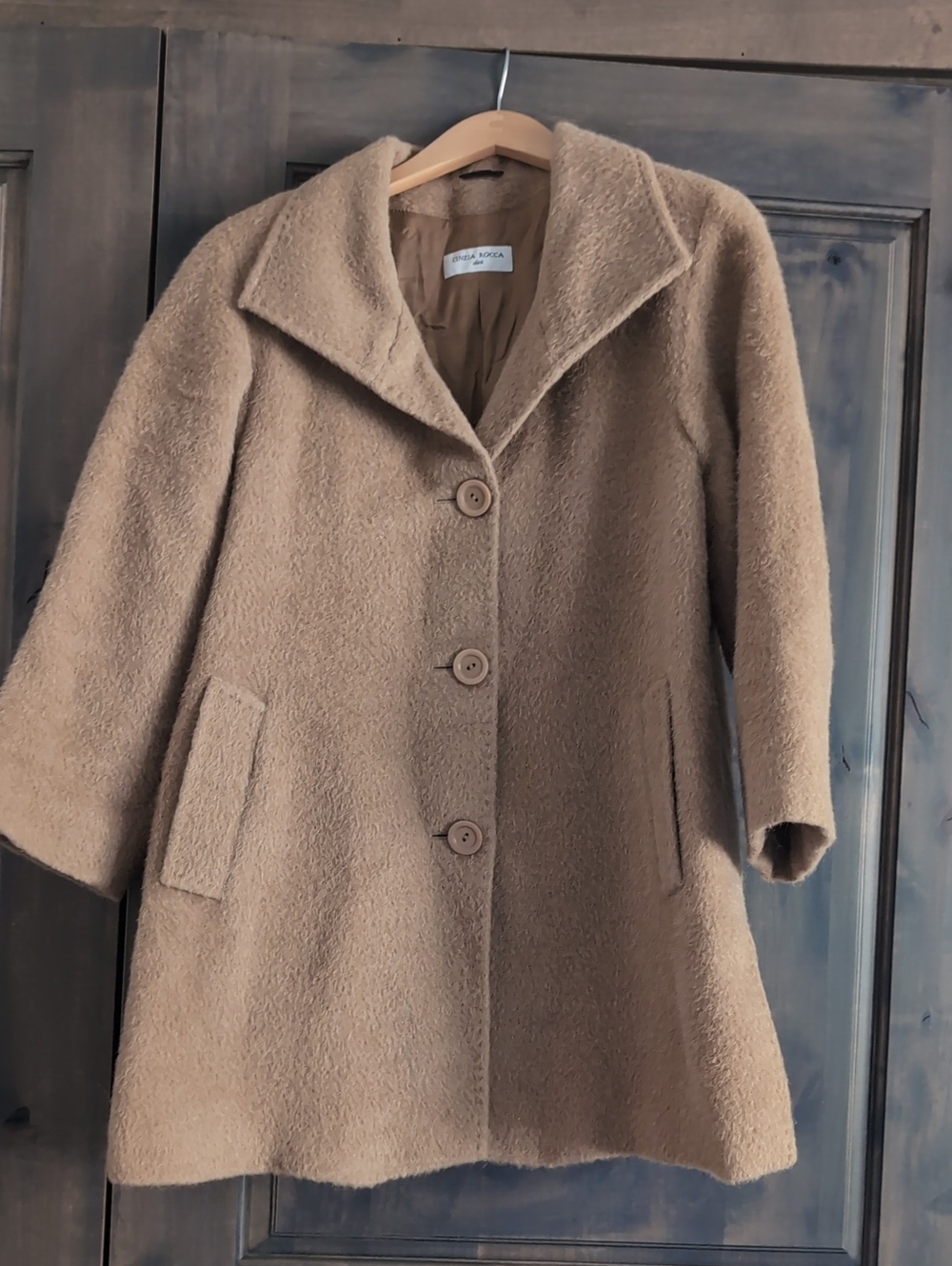 Cinzia Ricca Alpaca And Wool Camel Coat - Classic Button Front